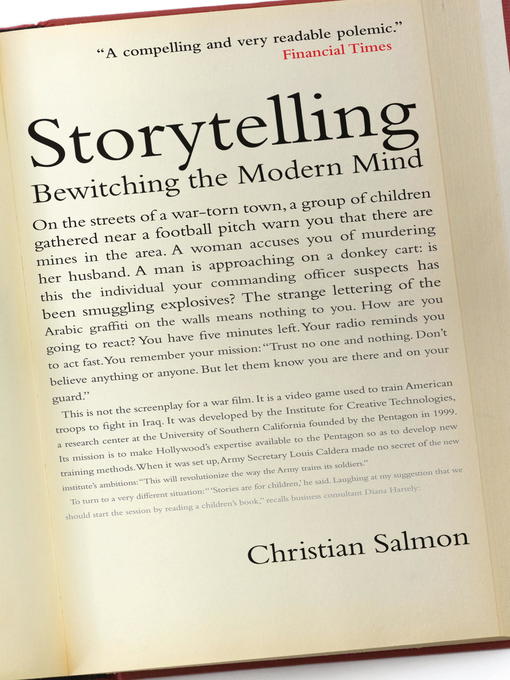 Title details for Storytelling by Christian Salmon - Available